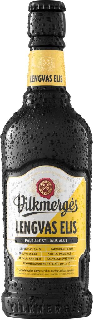 Prekės ženklas: Vilkmergės LENGVAS ELIS PALE ALE STILIAUS ALUS